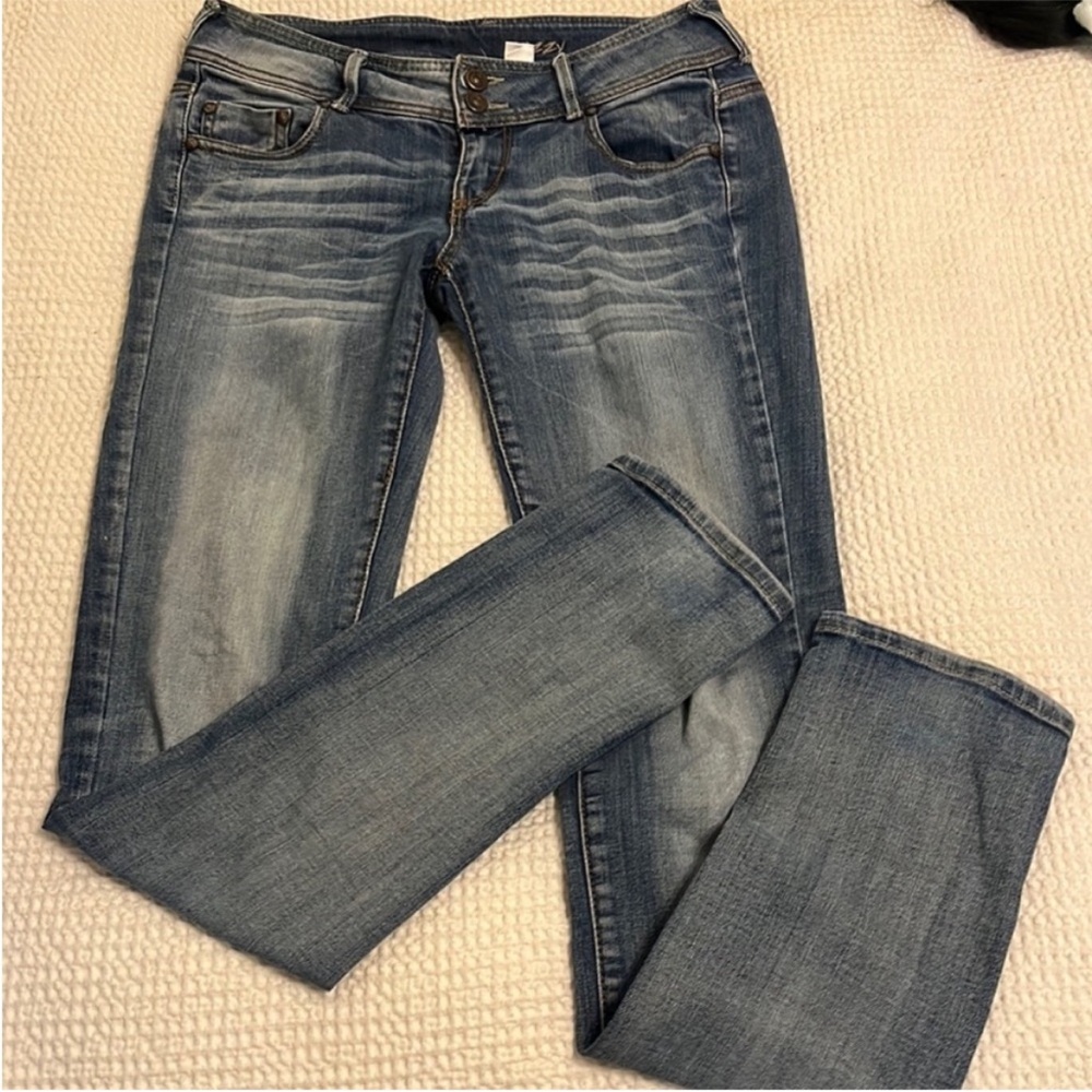 Women's MNG Mango Jeans Lizzy Slim Fit Leg
Blue Medium washed Low Rise Size 6